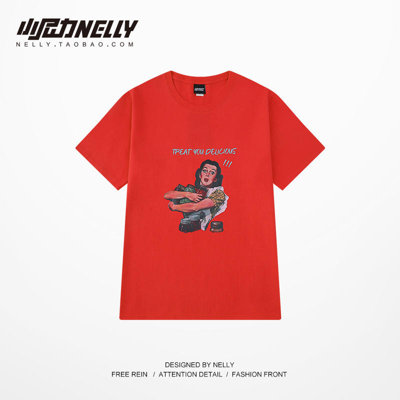 เสื้อยืดคอกลม ผู้ชาย เสื้อยืดผู้ชายเกาหลี เสื้อยืดเกาหลี แบรนด์ NELLY