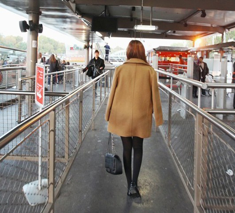 เสื้อโค้ทกันหนาว รุ่นกระดุม 2 แถว สไตล์เกาหลี ใส่ได้หลายแบบ ผ้าวูลผสม พร้อมส่ง