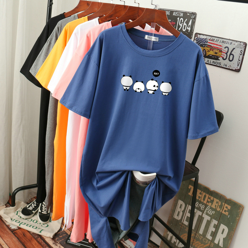 เดรสสไตล์เสื้อยืด S-3XL(อกเสื้อยืด 43- 51 นิ้ว)ใส่สบายๆอยู่บ้าน ใส่นอน