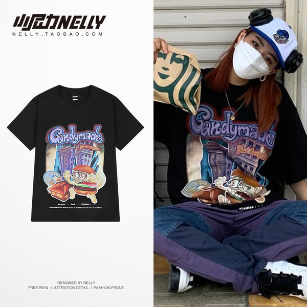 เสื้อยืดคอกลม ผู้ชาย เสื้อยืดผู้ชายเกาหลี เสื้อยืดเกาหลี แบรนด์ NELLY