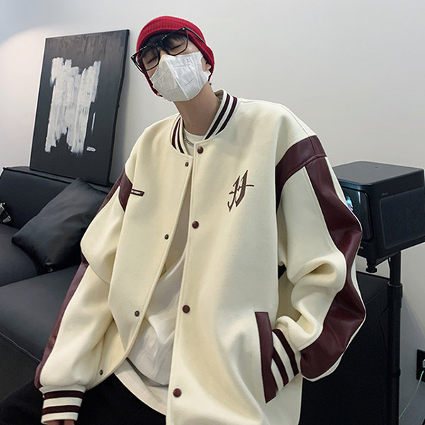 เสื้อแจ็คเก็ตเบสบอล เสื้อคลุม เสื้อแขนยาวสไตล์เกาหลี