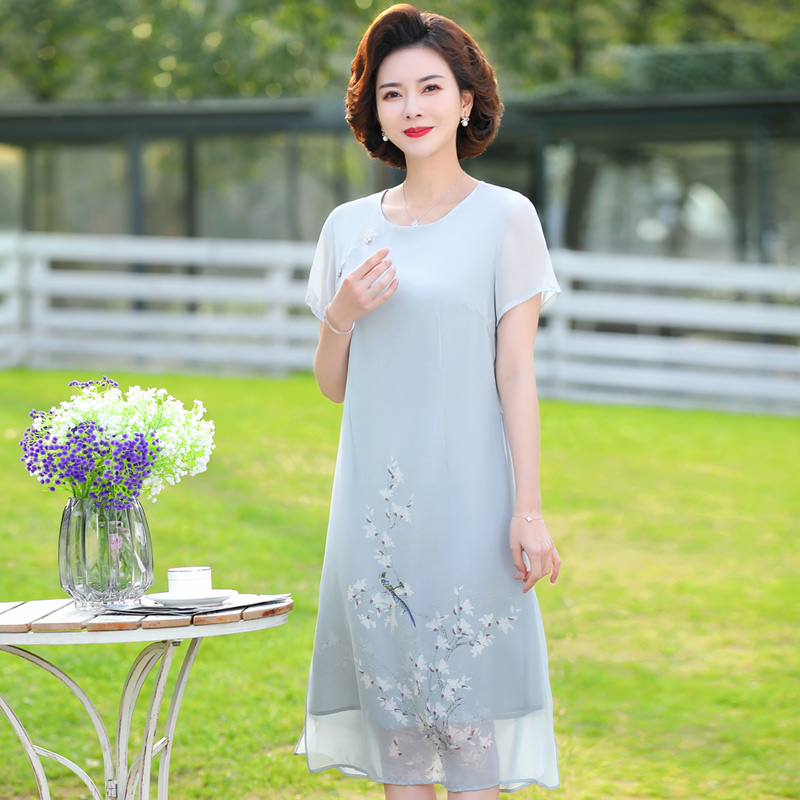 เดรสวัยผู้ใหญ่40-60ปี เดรสคุณแม่ ชุดเดรสทำงานวัยผู้ใหญ่ แบรนด์ MAMA DRESS