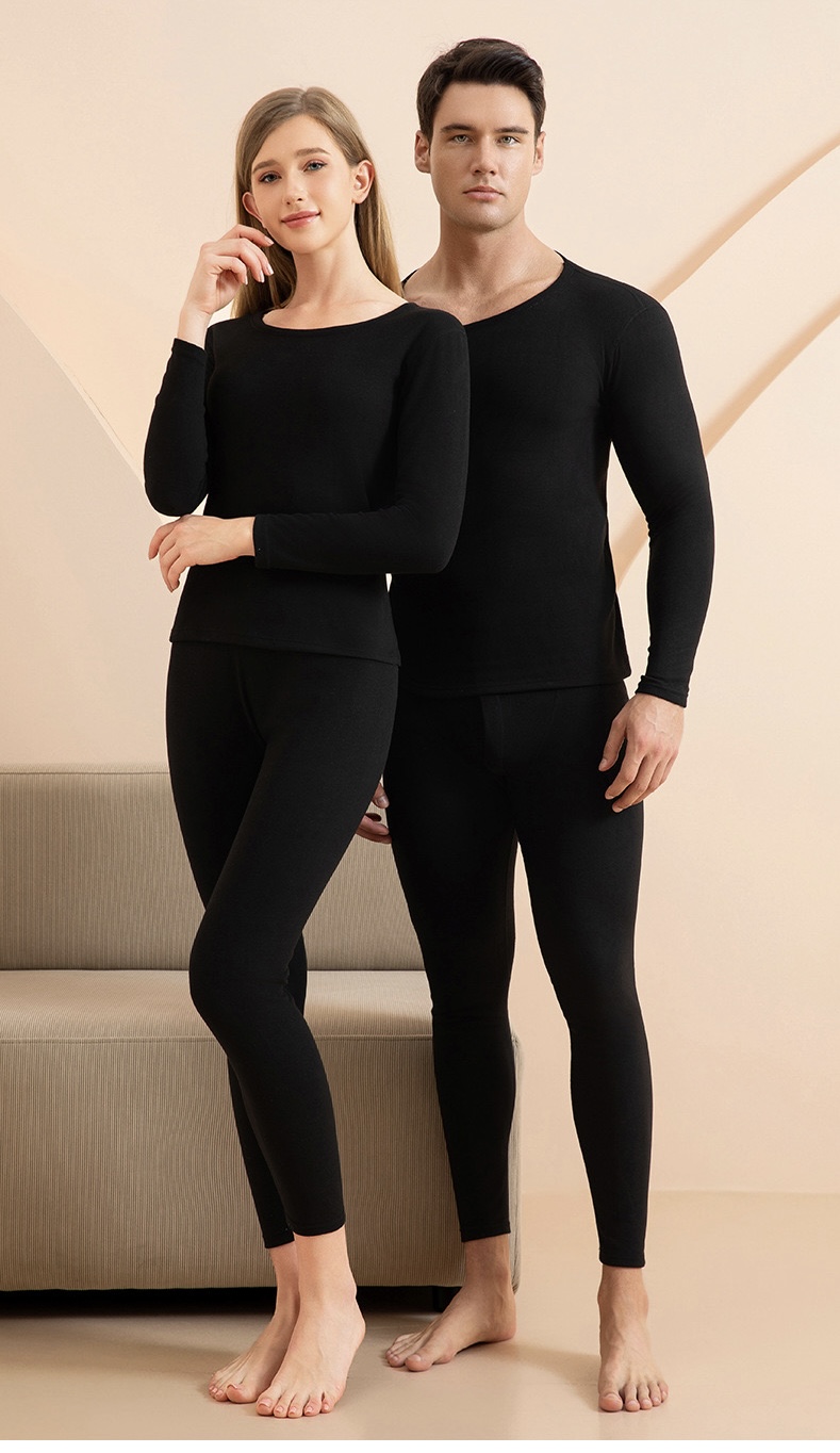 HEATTECH (ฮีทเทค ชาย/หญิง เสื้อ+กางเกง) คอกลม ผ้านุ่มมากๆ ใส่กันหนาว/เพิ่มความอุ่น