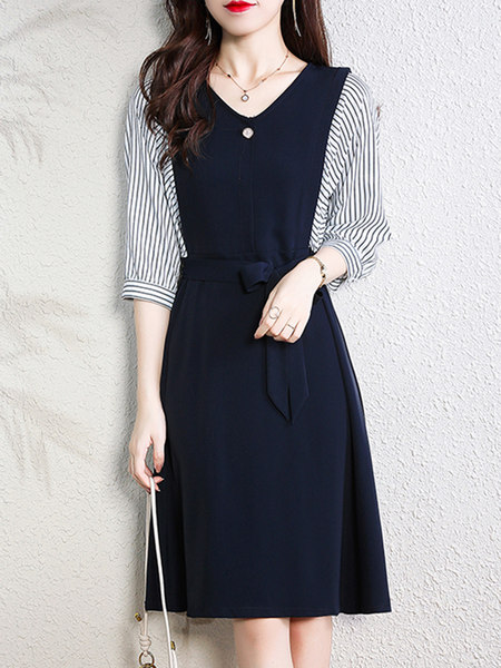 เดรสวัยผู้ใหญ่40-60ปี เดรสคุณแม่ ชุดเดรสทำงานวัยผู้ใหญ่ แบรนด์ MAMA DRESS