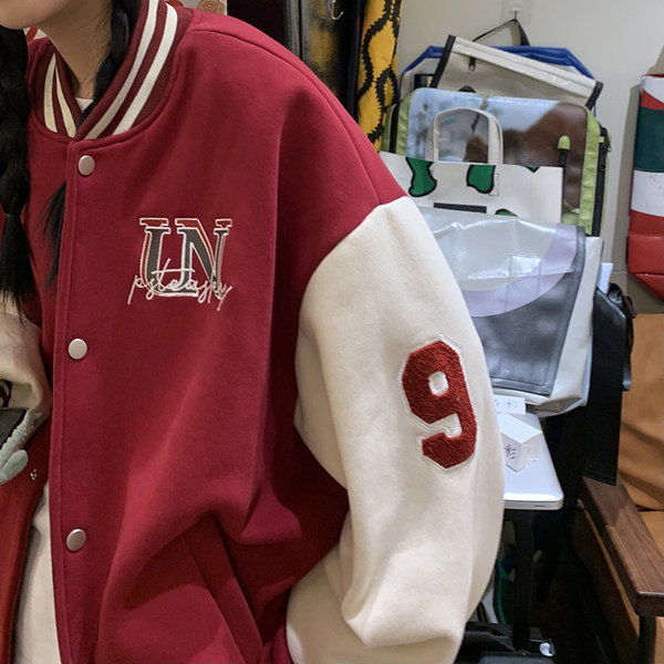 เสื้อแจ็คเก็ตเบสบอล เสื้อคลุม เสื้อแขนยาวสไตล์เกาหลี