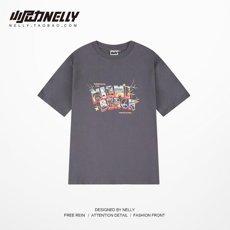 เสื้อยืดคอกลม ผู้ชาย เสื้อยืดผู้ชายเกาหลี เสื้อยืดเกาหลี แบรนด์ NELLY