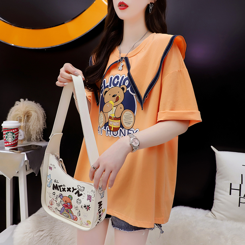 เสื้อยืดคนอ้วนแบบโอเวอร์ไซส์แบบ ulzzang fashion สนใจทักแชท