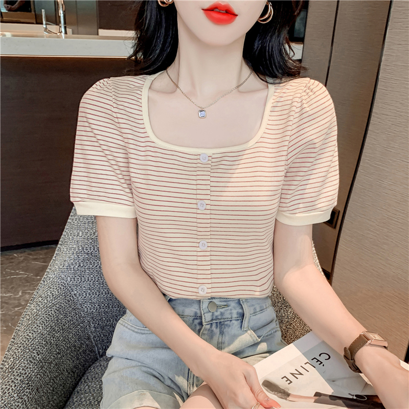 เสื้อผ้าวัยรุ่นเกาหลี เสื้อยืดวัยรุ่นผู้หญิง มีขนาด S M L XL