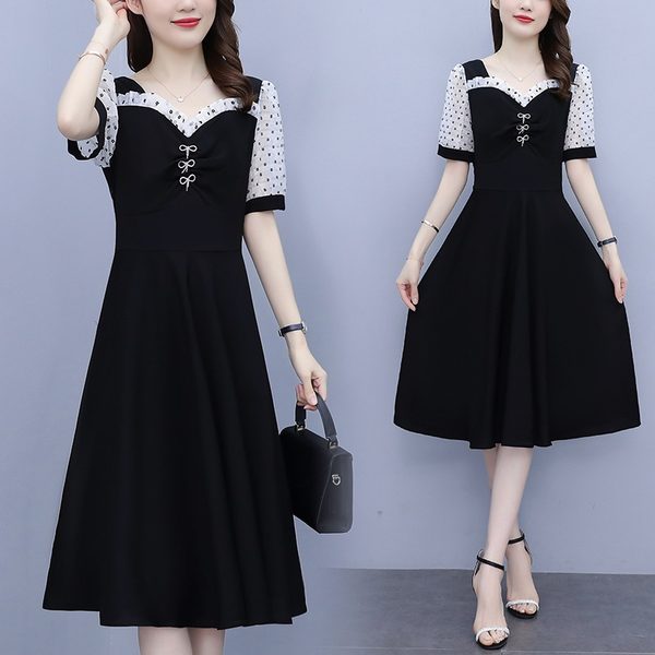 เดรสคนอ้วน เดรสสาวอวบ ชุดเดรสคนอ้วนวัยรุ่น BY PLUS SIZE Girl