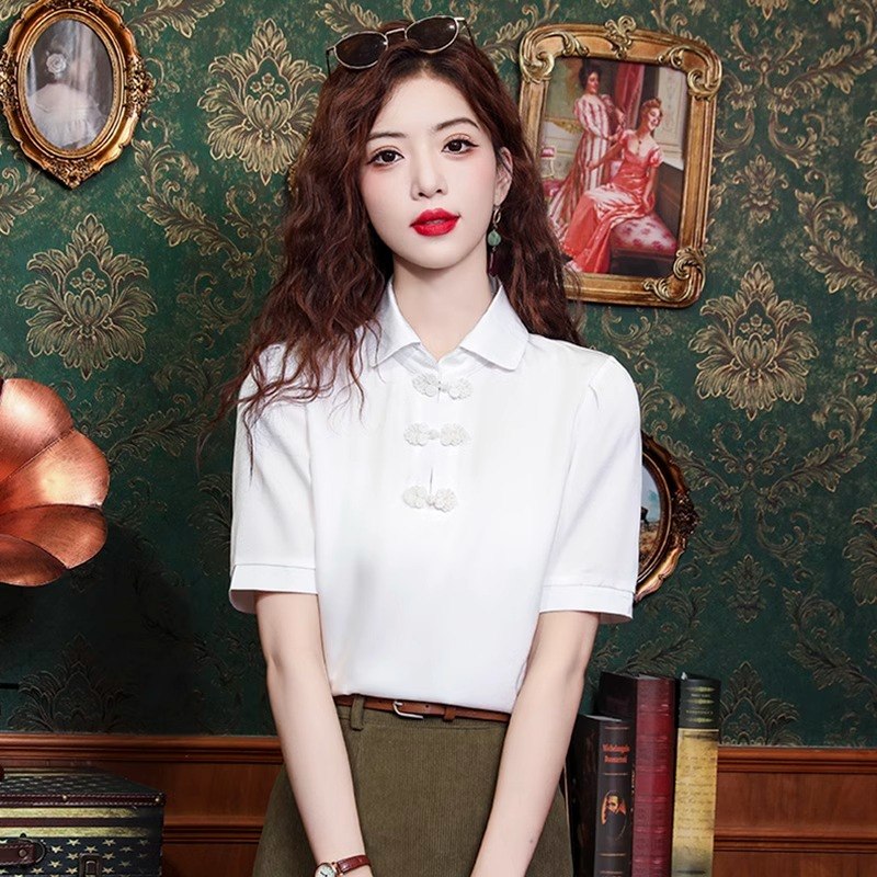 เสื้อเชิ้ตผู้หญิงใส่ทํางาน 390 บาทต่อชิ้น ฟรีค่าจัดส่ง