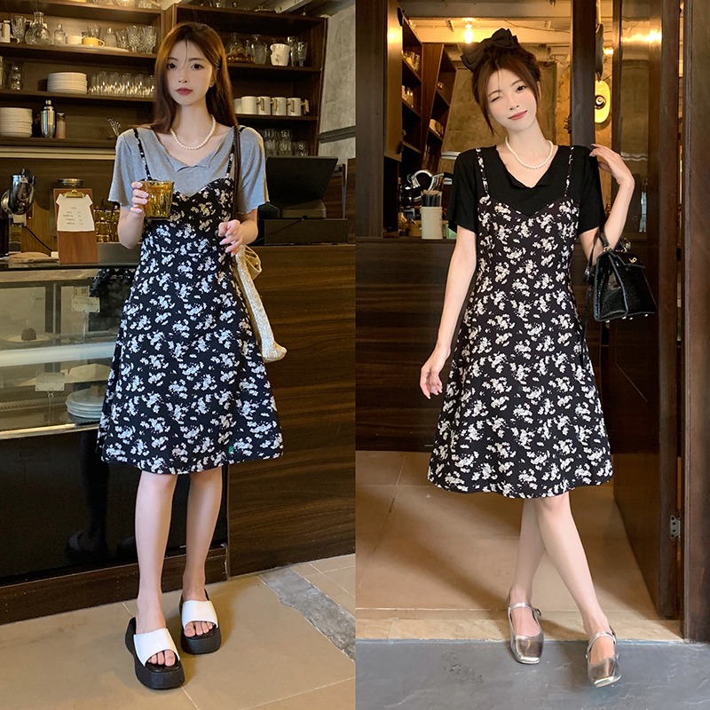 เดรสแขนสั้น มีไซส์ L-4XLอก 38-47 นิ้ว ใส่ได้ทั้งสาวหุ่นดีน่ารักจนถึงสาวอวบพลัสไซส์ จัดส่งฟรี! ทักแชทสั่งซื้อ