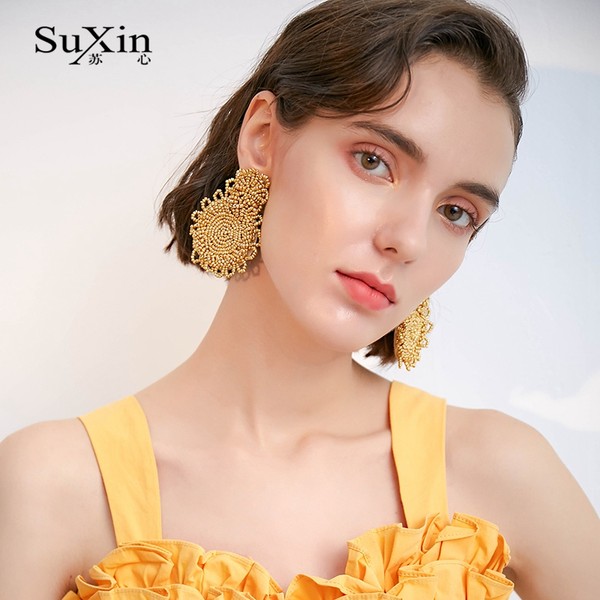 ตุ้มหู ต่างหู ต่างหูผู้หญิง By SuXin