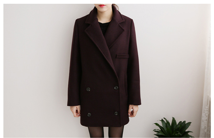 เสื้อโค้ทกันหนาว ทรงเรียบหรู มีสไตล์ ผ้าสักกะหลาดผสมสำลี บุซับในกันลม พร้อมส่งจ้า สีน้ำตาลเข้ม