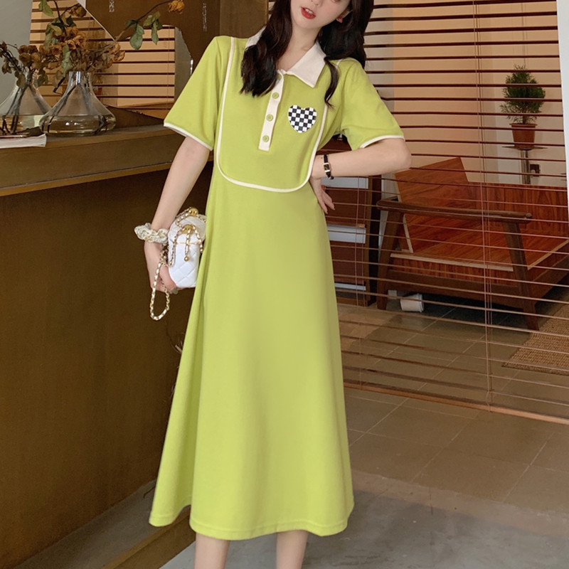 เดรสวัยรุ่น-เดรสคนอ้วนวัยรุ่น L-4XL(อก38-46 นิ้ว)