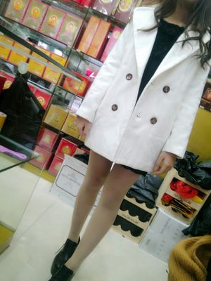 CLASSIC WHITE COAT เนื้อนุ่ม บุซับใน [ เสื้อโค้ท กันหนาว สีขาว ] พร้อมส่ง WHITE