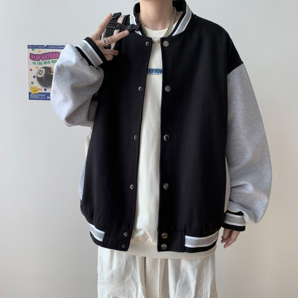 เสื้อแจ็คเก็ตเบสบอล เสื้อคลุม เสื้อแขนยาวสไตล์เกาหลี