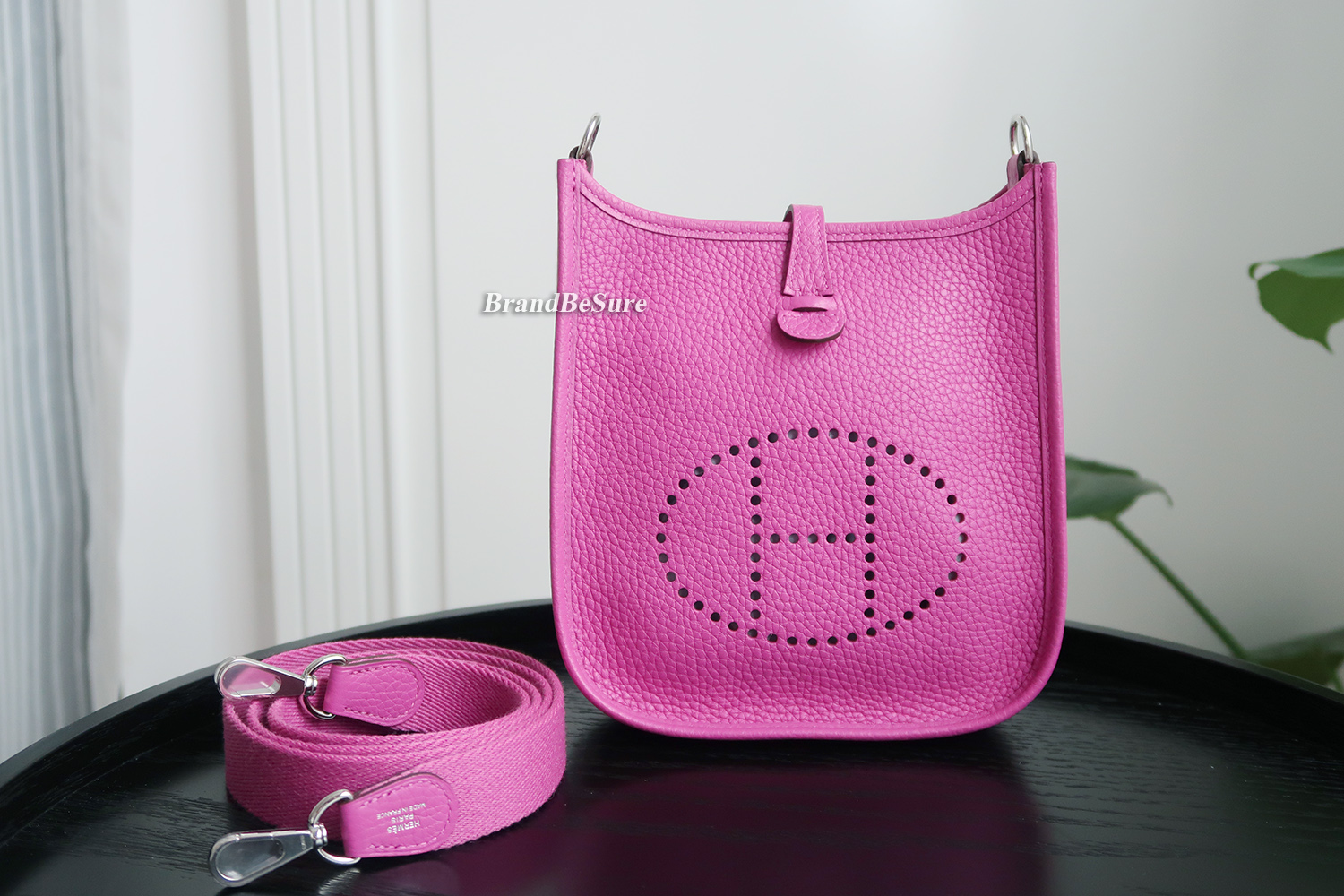 Hermes Magnolia Clemence Leather Evelyne TPM 16 CM PHW