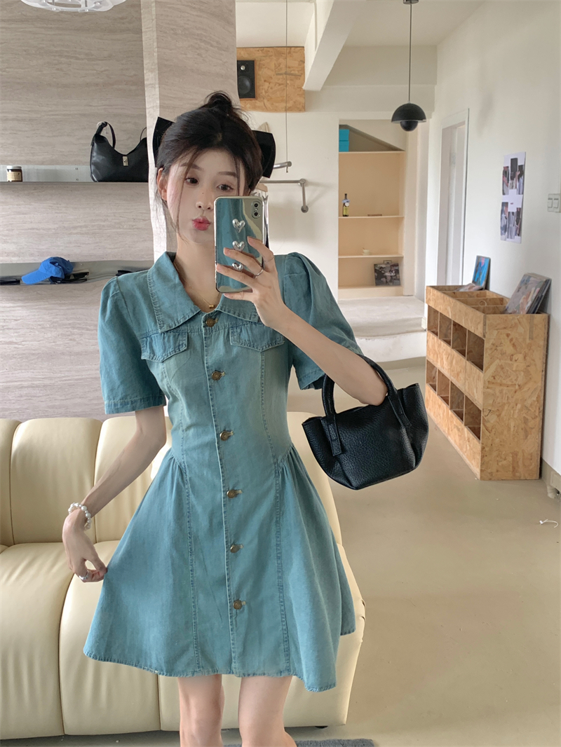 เดรสแขนสั้น มีไซส์ L-4XLอก 38-47 นิ้ว ใส่ได้ทั้งสาวหุ่นดีน่ารักจนถึงสาวอวบพลัสไซส์ จัดส่งฟรี! ทักแชทสั่งซื้อ