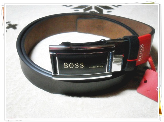 เข็มขัดทำงานผู้ชายหนังแท้ Boss P008