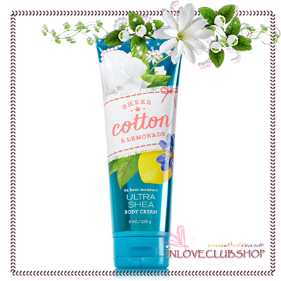 Bath & Body Works / Ultra Shea Body Cream 226 ml. (Sheer Cotton & Lemonade) *Limited Edition