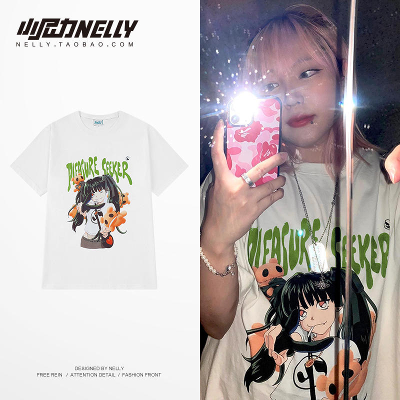 เสื้อยืดคอกลม ผู้ชาย เสื้อยืดผู้ชายเกาหลี เสื้อยืดเกาหลี แบรนด์ NELLY