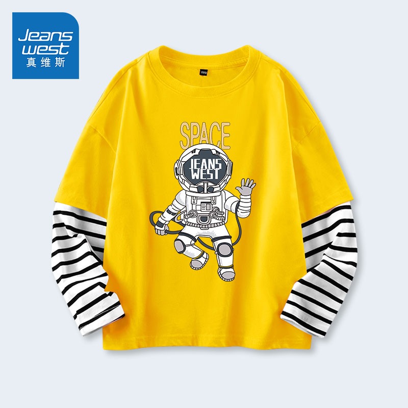 เสื้อยืดเด็กผู้ชายแขนยาว สั่งได้ ขนาด110-160