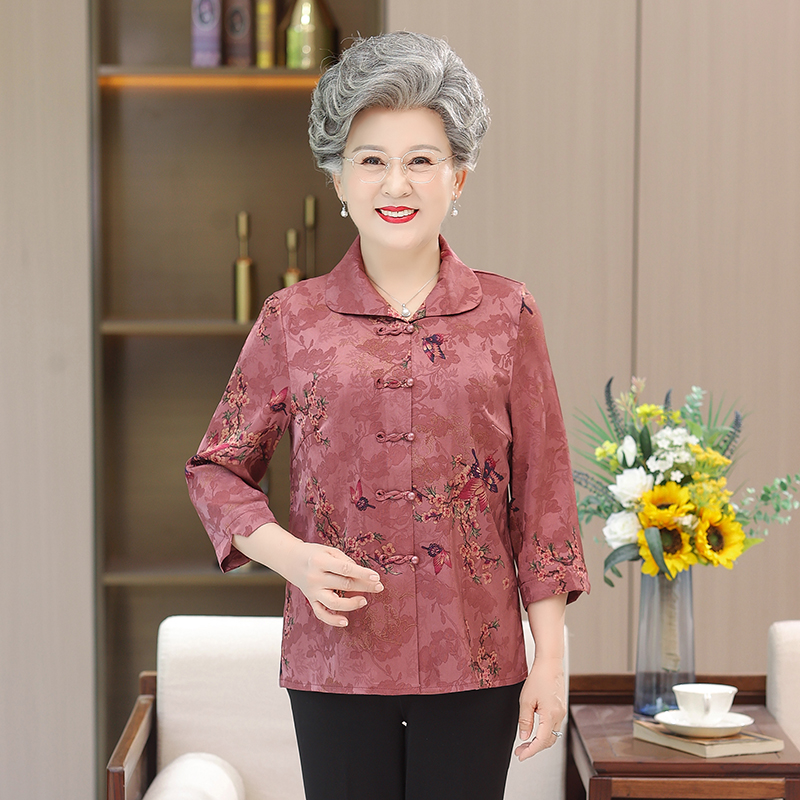เสื้อคุณยาย เสื้อผู้วัยอายุ60-70ปี มีขนาด L-4XL(อกประมาณ35-45นิ้ว)