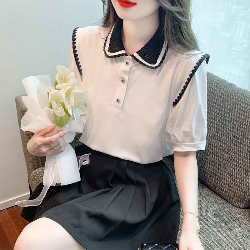 เสื้อผ้าวัยรุ่นเกาหลี เสื้อยืดวัยรุ่นผู้หญิง มีขนาด S M L XL