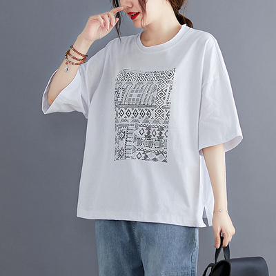เสื้อผ้าฝ้ายสไตล์วินเทจ Meimei plus size