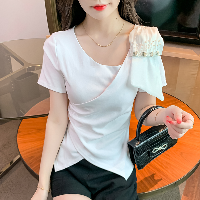 เสื้อผ้าวัยรุ่นเกาหลี เสื้อยืดวัยรุ่นผู้หญิง มีขนาด S M L XL