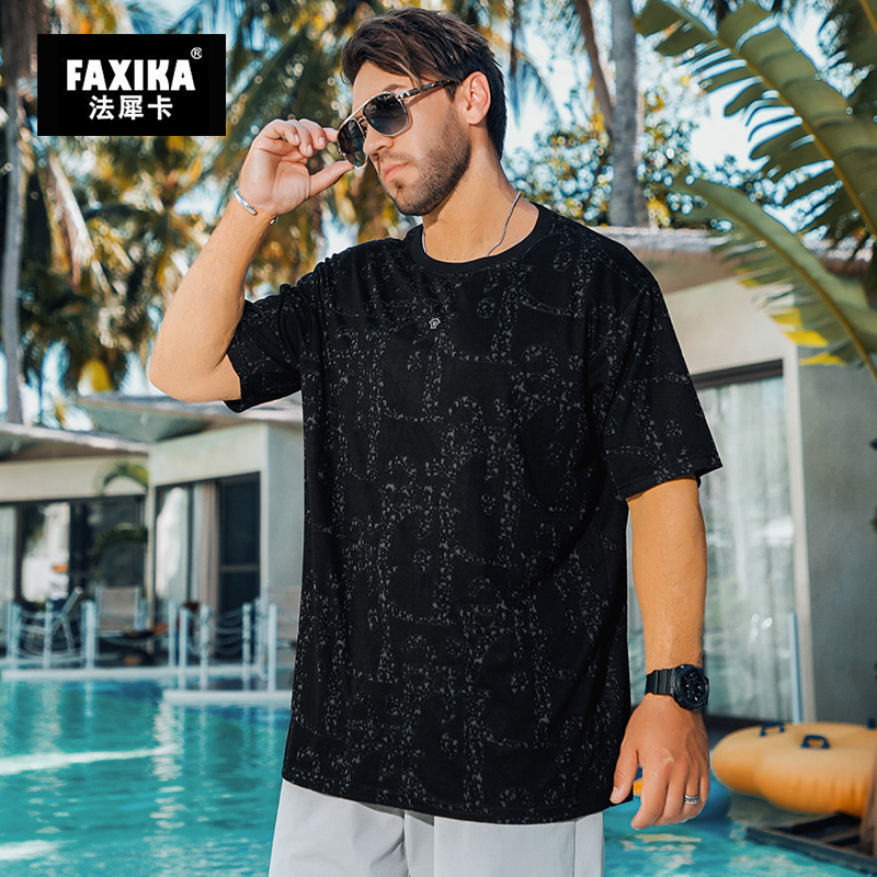 เสื้อยืดผู้ชายอ้วน S-5XL(อกเสื้อ39-51นิ้ว)