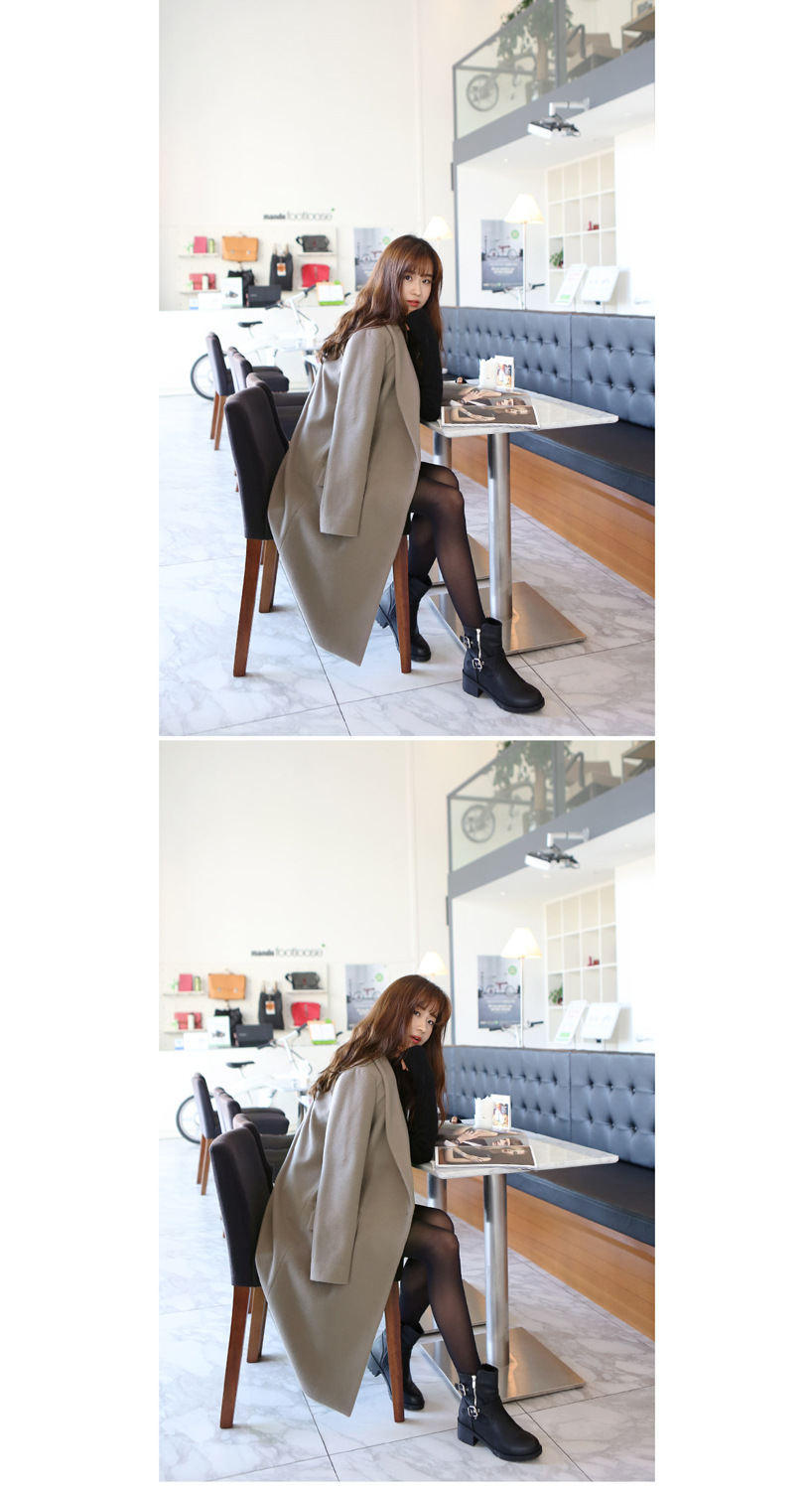 OverCoat เสื้อโค้ทกันหนาวตัวยาว สีเทา งานดี ผ้าวูลเนื้อดีเรียบไม่เป็นขุย บุซับในกันลมอย่างดี พร้อมส่ง สีเทา