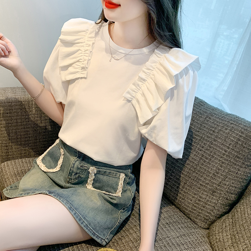 เสื้อผ้าวัยรุ่นเกาหลี เสื้อยืดวัยรุ่นผู้หญิง มีขนาด S M L XL