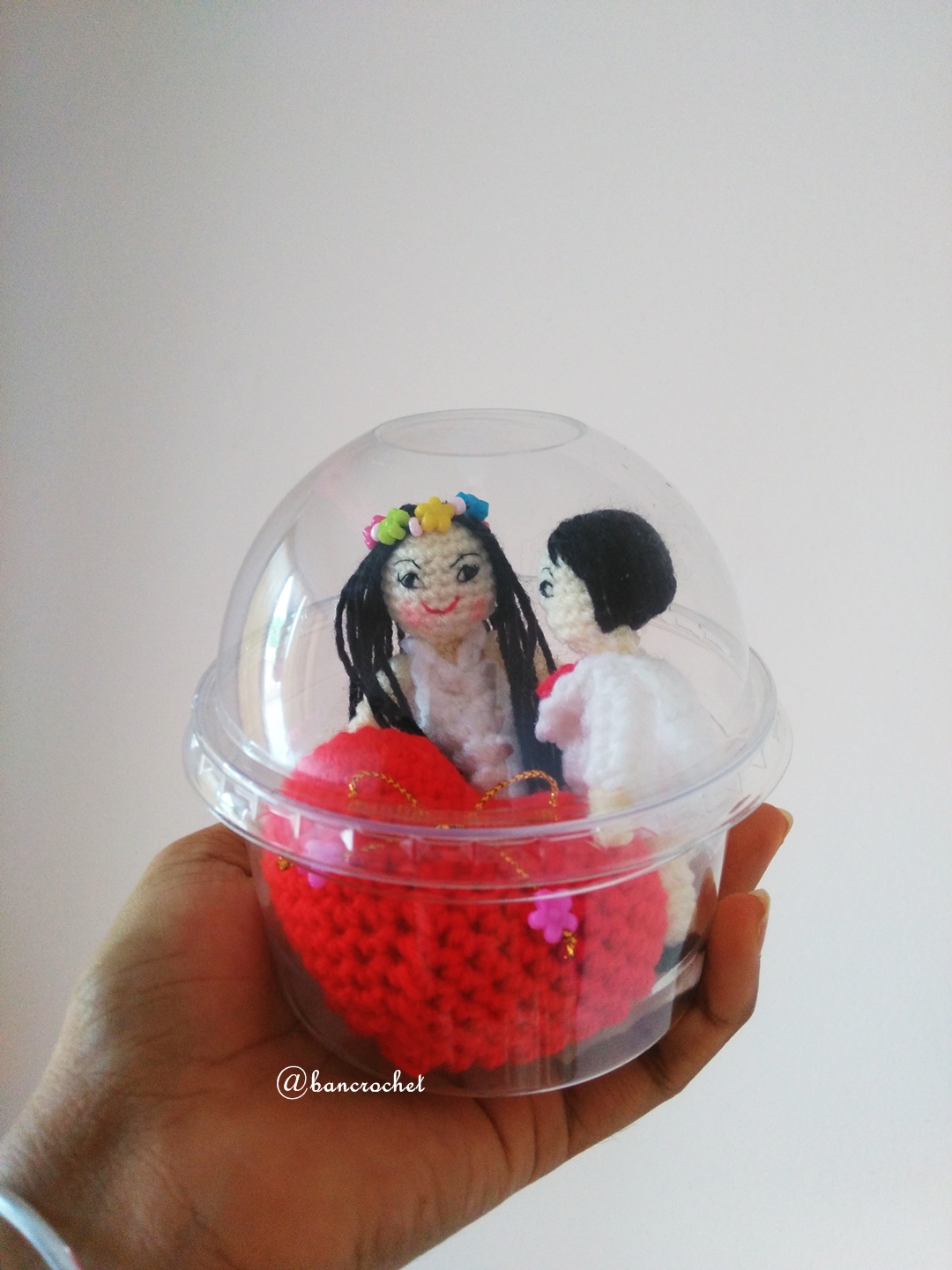 ตุ๊กตาคู่รักคัพเค้ก lovely cupcake