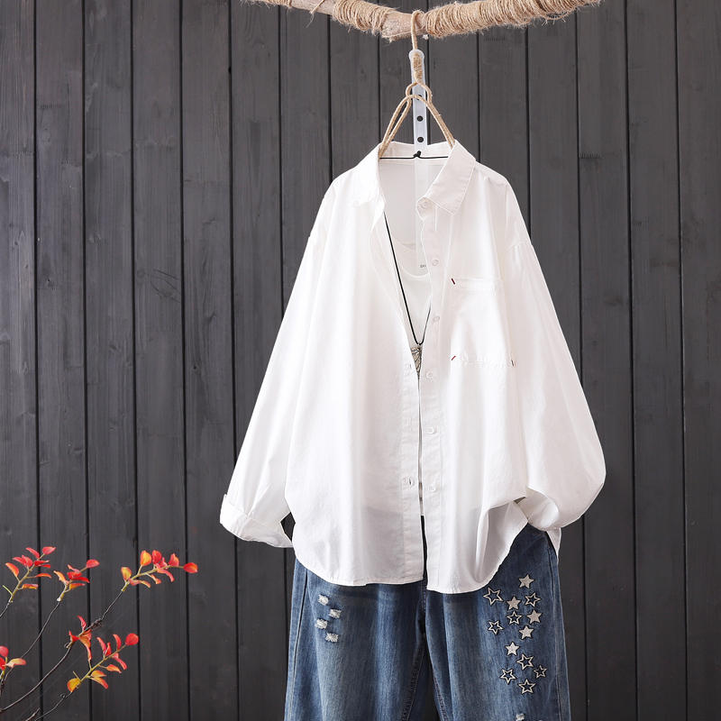 แบบเสื้อสวยๆ เสื้อผ้าฝ้ายลินิน เสื้อเชิ้ตผ้าลินิน