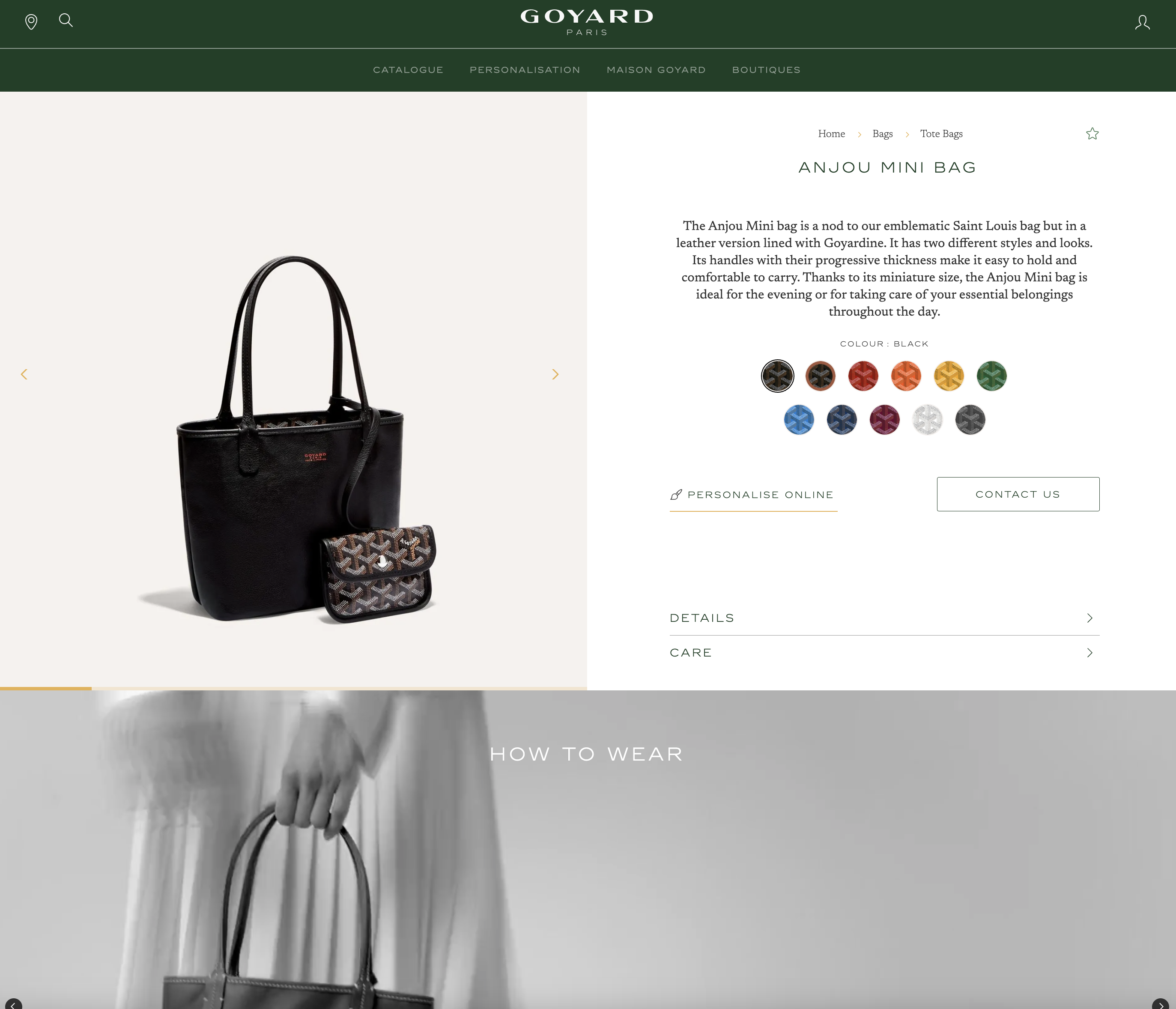 Goyard Black Monogram Heart Anjou Mini Bag (Full Set 2024)