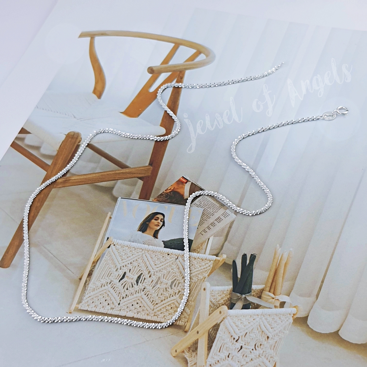 สร้อยคอสั้นเงินแท้ S925 รุ่น Snowflake สร้อยคอสั้นลายเกล็ดหิมะ สร้อยคอแฟชั่น silver925