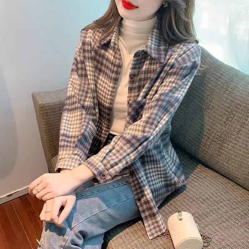 เสื้อเชิ้ตผู้หญิงแขนยาว เสื้อเชิ้ตผู้หญิงใส่ทํางาน 390 บาทต่อชิ้น ฟรีค่าจัดส่ง