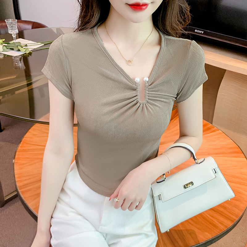 เสื้อผ้าวัยรุ่นเกาหลี เสื้อยืดวัยรุ่นผู้หญิง มีขนาด S M L XL