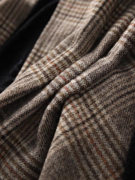 เสื้อกันหนาว ทรงผ้าคลุมไหล่ โทนสีน้ำตาล แฟชั่น เสื้อกันหนาว สุดชิค แบบวัยรุ่น น่ารัก ๆ 701421