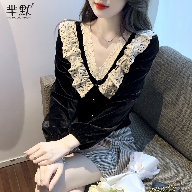 เสื้อลูกไม้ เสื้อเชิ้ตแขนยาว