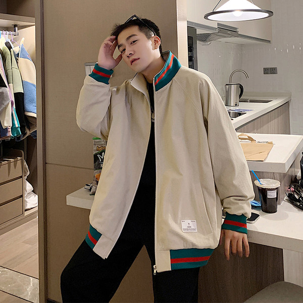 เสื้อแจ็คเก็ตเบสบอล เสื้อคลุม เสื้อแขนยาวสไตล์เกาหลี