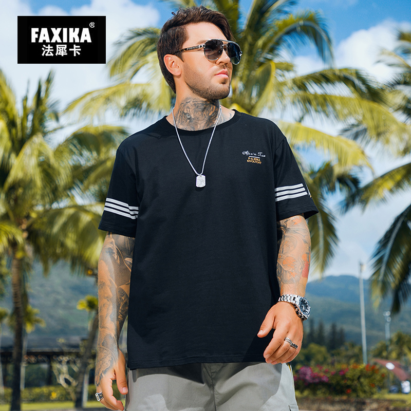 เสื้อยืดผู้ชายอ้วน S-5XL(อกเสื้อ39-51นิ้ว)