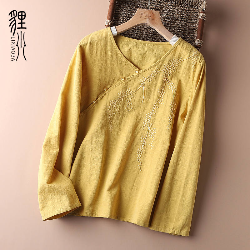 แบบเสื้อสวยๆ เสื้อผ้าฝ้ายลินิน เสื้อเชิ้ตผ้าลินิน