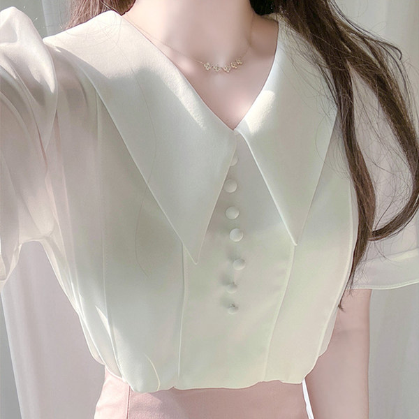 เสื้อชีฟองเกาหลี เสื้อชีฟองสวยๆ