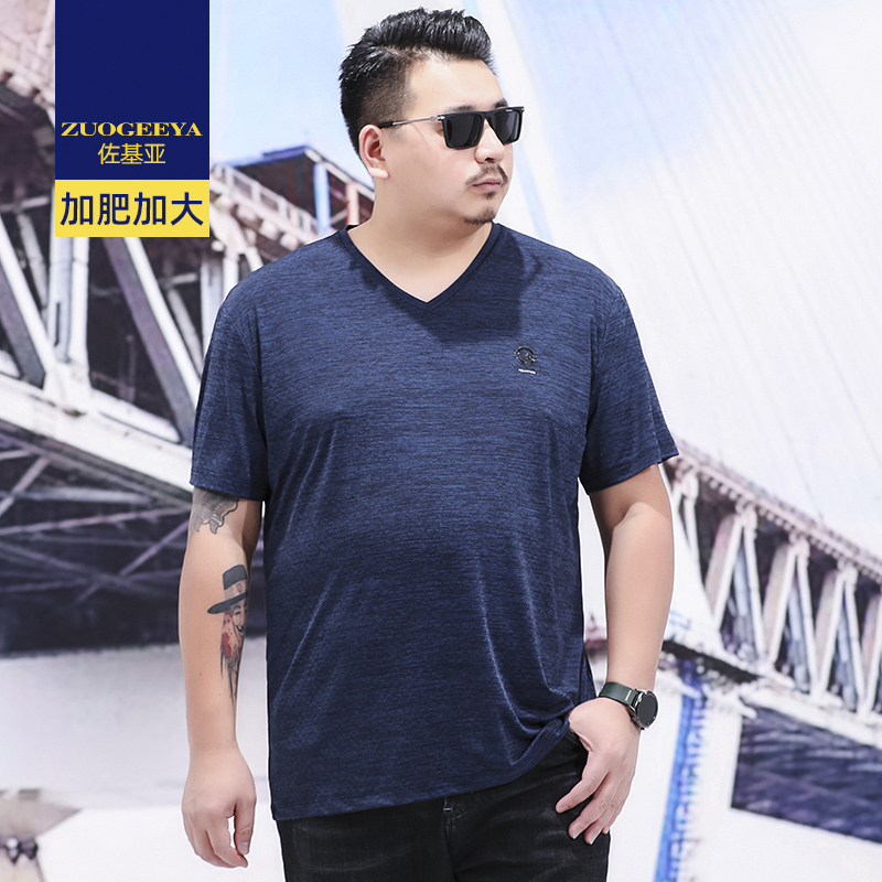 เสื้อยืดผู้ชายอ้วน XL-8XL น้ำหนักผู้สวม 60-150 กิโลกรัม