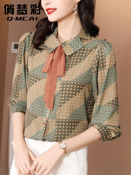 เสื้อเชิ้ต เสื้อเชิ้ตชีฟอง ลายสวยๆฟรีค่าส่ง