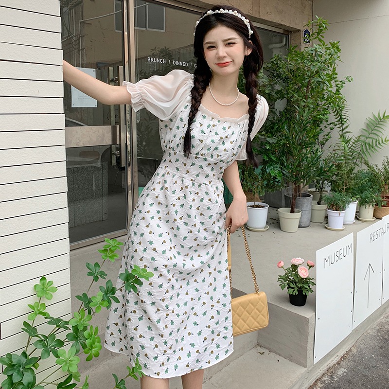 เดรสแขนสั้น มีไซส์ L-4XLอก 38-47 นิ้ว ใส่ได้ทั้งสาวหุ่นดีน่ารักจนถึงสาวอวบพลัสไซส์ จัดส่งฟรี! ทักแชทสั่งซื้อ