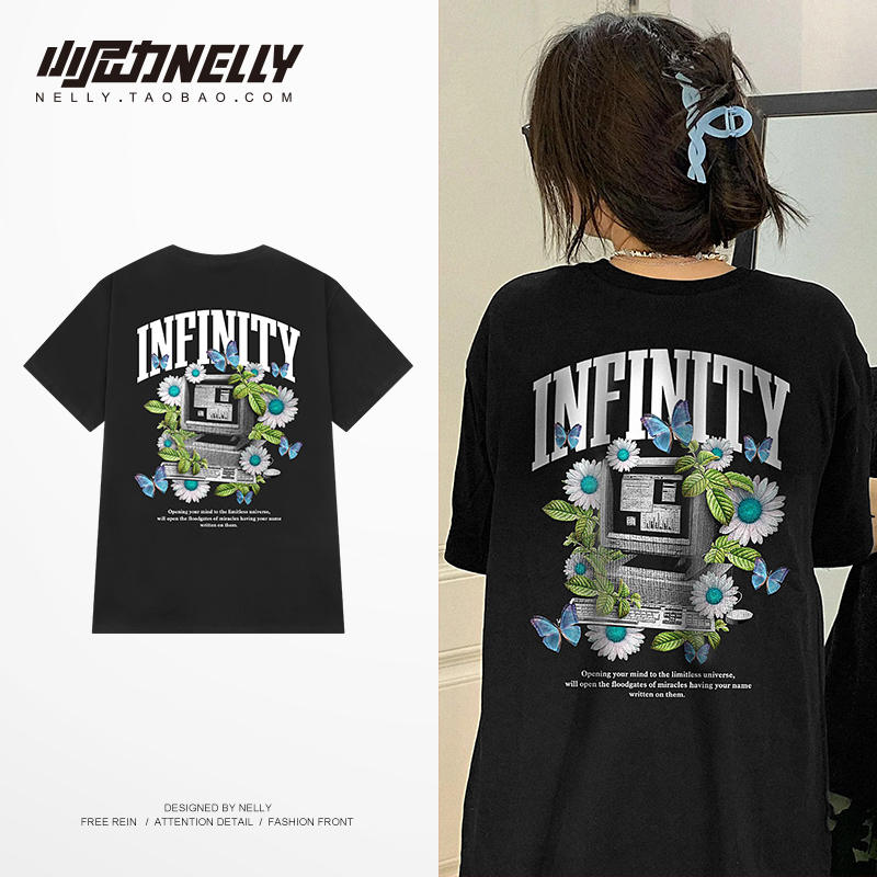 เสื้อยืดคอกลม ผู้ชาย เสื้อยืดผู้ชายเกาหลี เสื้อยืดเกาหลี แบรนด์ NELLY