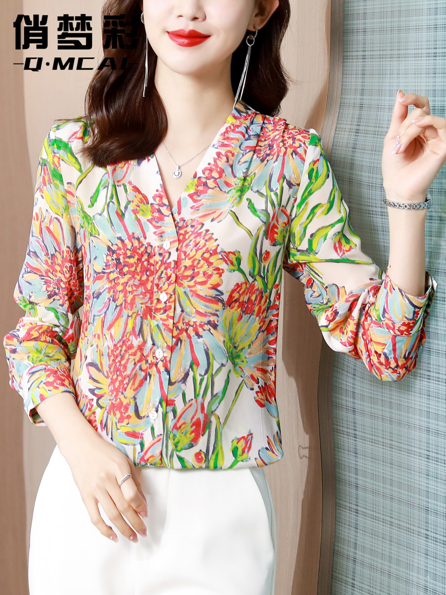 เสื้อเชิ้ต เสื้อเชิ้ตชีฟอง ลายสวยๆฟรีค่าส่ง